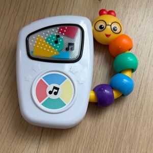 Colorful Musical Caterpillar Toy with White Base